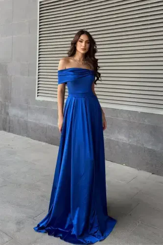 Oliver Madonna Yaka Abiye 582611-SAKS MAVİSİ - SINDIMODA (1)