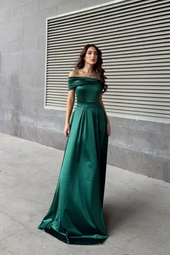 Oliver Madonna Yaka Abiye-zümrüt - SINDIMODA (1)