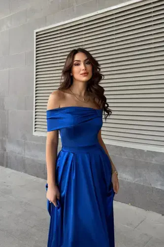 oliver madonna yoqali abiye-saks - 3