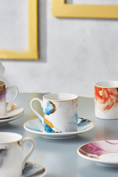 Olov 6 kishilik kofe finjon to'plami 80 ml - 11