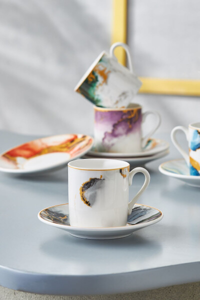 Olov 6 kishilik kofe finjon to'plami 80 ml - 3