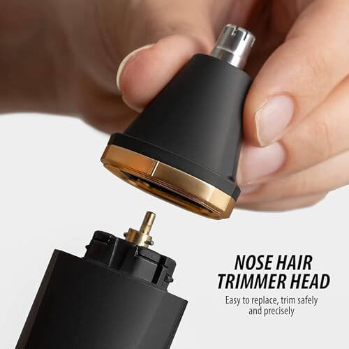 OLOV Electric Body Hair Trimmer - Groin Trimmer for Men - Bikini Trimmer Women - Wet/Dry Shaver Groomer, Replaceable Ceramic Blade Heads, USB Recharge Dock, Waterproof Hygiene Razor,Black - 2