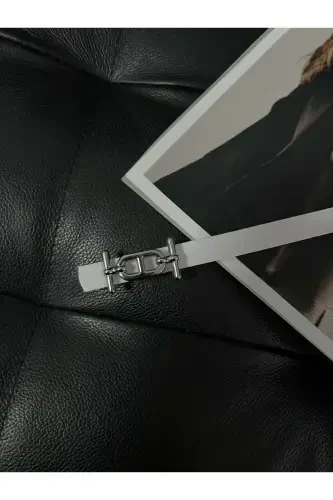 Oltin qisqichli ingichka kamar, shim kamari, ko'ylak kamari, kurtka kamari-oq - 3