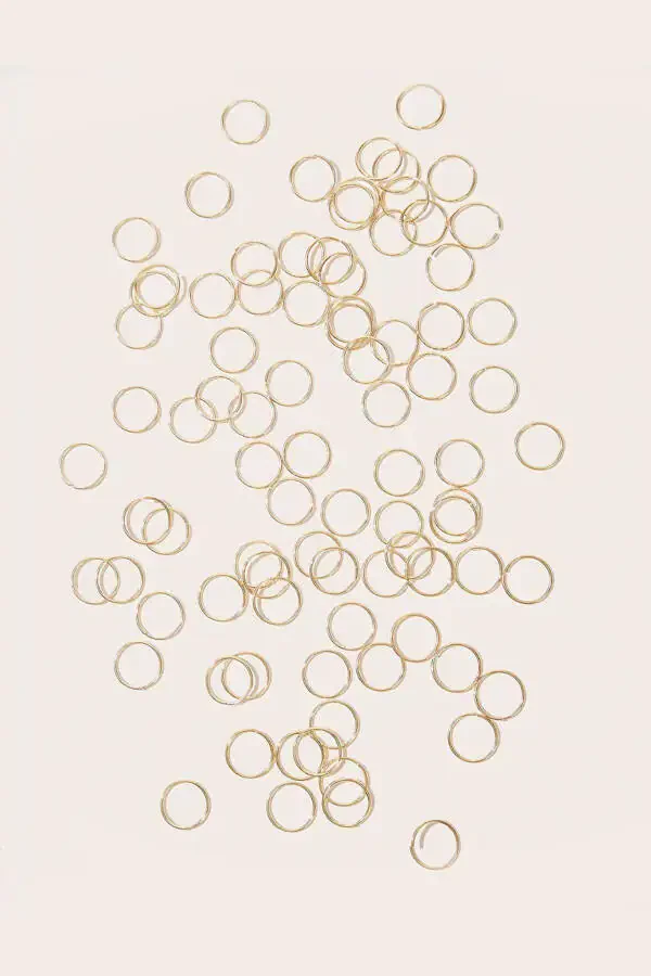 Oltin rangli soch zargarlik buyumlari to'plami 50 dona - 2