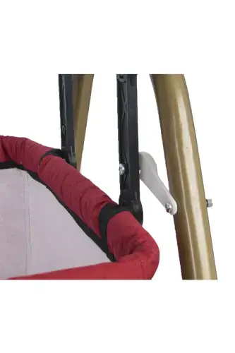 Oltin Zig'ir Mato Tebranadigan Qotiriladigan Portativ Karavot Savat Beshik-Antratsit Kulrang - 3