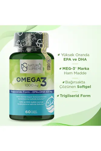 Omega 3 1000 Mg 60 Kapsül - NATURES SUPREME (1)