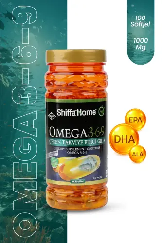 Omega 3-6-9 Baliq Yog'i Yumshoq Jel Kapsulasida 1000 Mg 100 Kapsula - 1