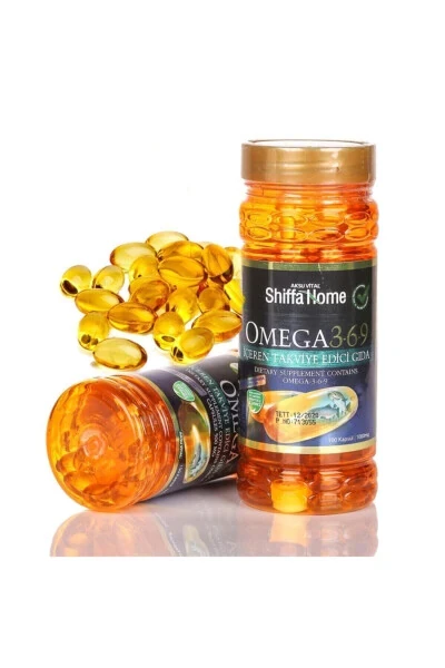 Omega 3-6-9 Baliq Yog'i Yumshoq Jel Kapsulasida 1000 Mg 100 Kapsula - SHIFFA HOME