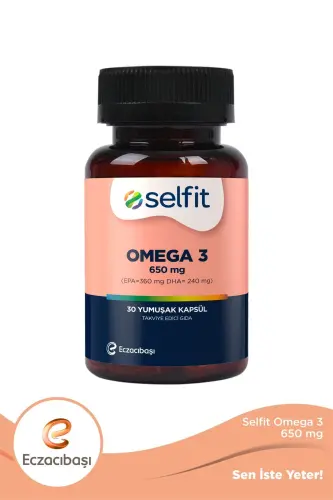 Омега 3 650 Мг 30 Мягких Капсул - SELFIT (1)