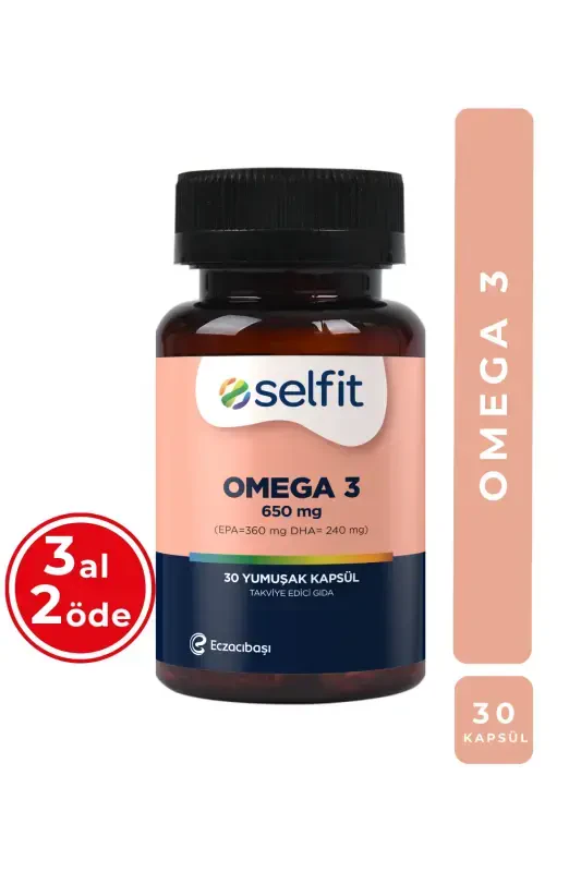 Omega 3 650 Mg 30 Softgels - SELFIT