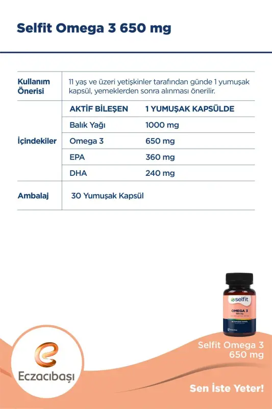 Omega 3 650 Mg 30 Yumshoq Kapsula - 3