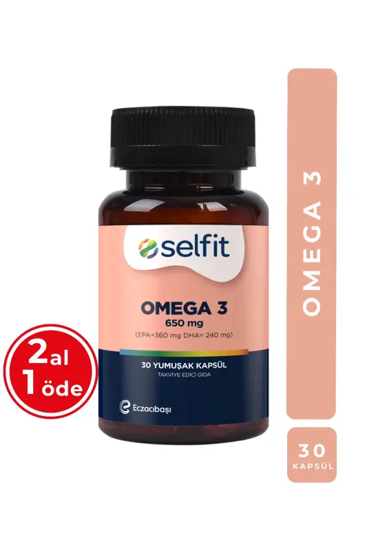 Omega 3 650 Mg 30 Yumuşak Kapsül - SELFIT