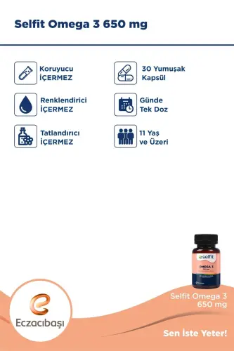 Omega 3 650 Mg 30 Yumuşak Kapsül - 4