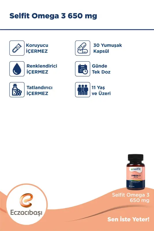 Omega 3 650 Mg 30 Yumuşak Kapsül - 4