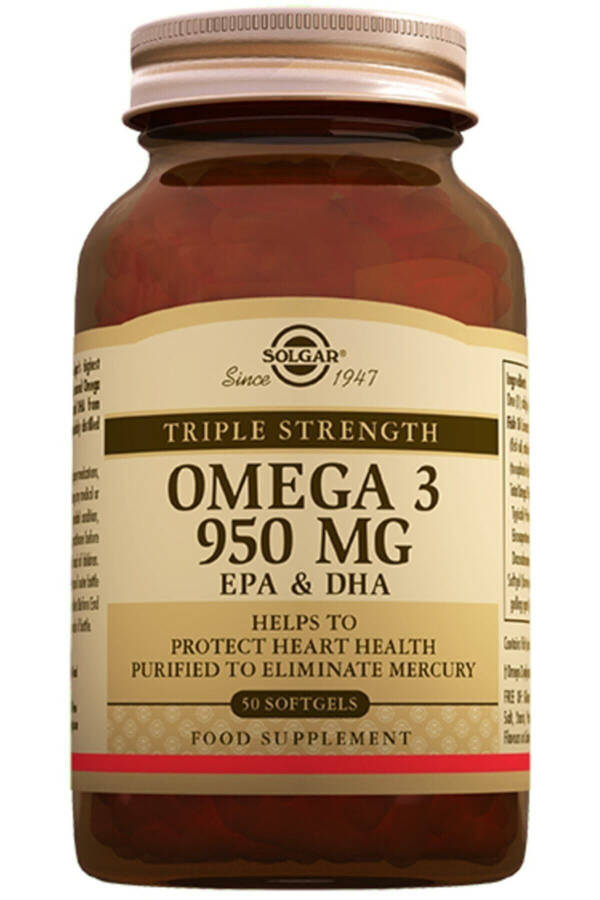 Omega 3 950 Mg 100 Capsules Fish Oil - 1