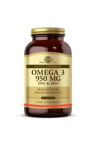 Omega 3 950 Mg 100 Capsules Fish Oil - 1