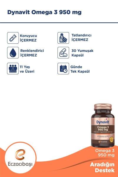 Omega 3 950 Mg 30 Softgels - 5