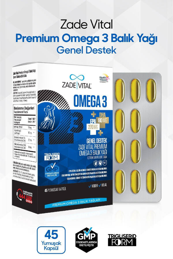 Omega 3 Balık Yağı Premium 45 Kapsül - 6