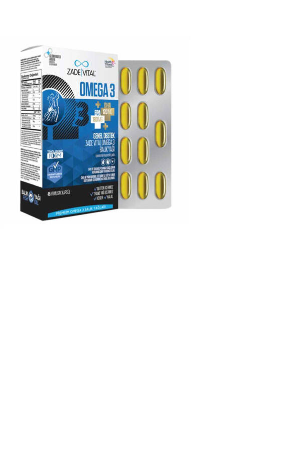 Omega 3 Balık Yağı Premium 45 Kapsül - 1