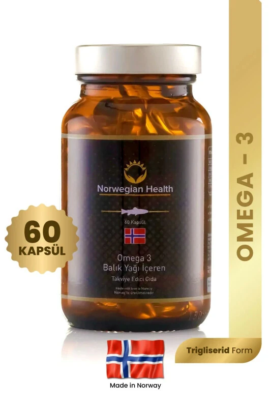 Omega 3 Baliq Yog'i 60 Kapsula - NORWEGIAN HEALTH