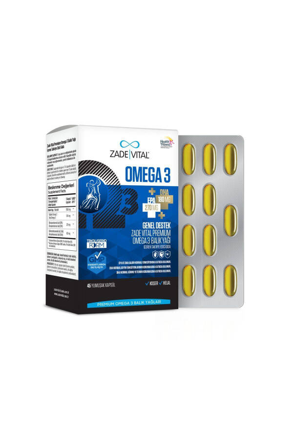 Omega 3 Baliq Yog'i Premium 45 Kapsula - 4