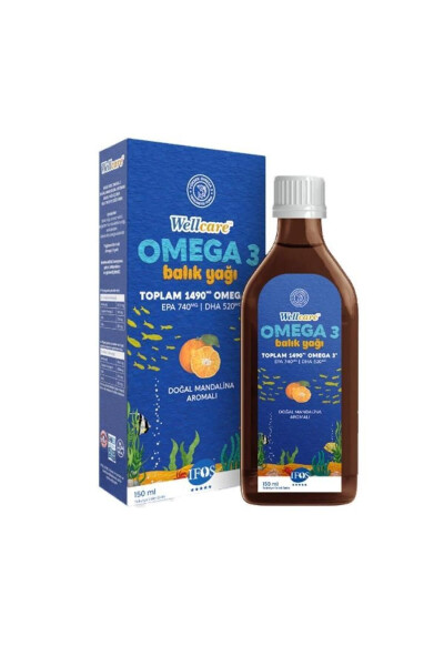 Omega 3 Doğal Mandalina Aromalı Balık Yağı 150 ml - 5