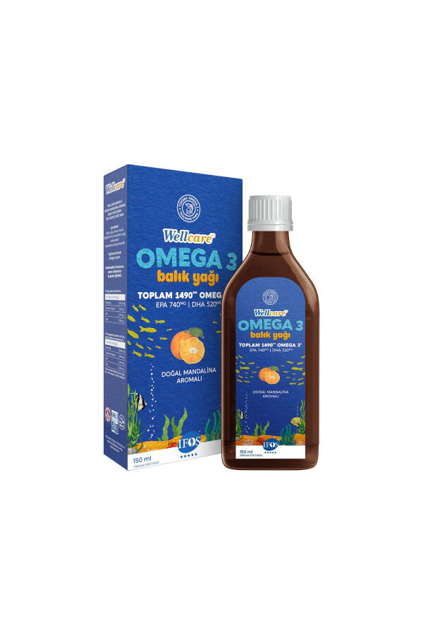 Omega 3 Doğal Mandalina Aromalı Balık Yağı 150 ml - 4