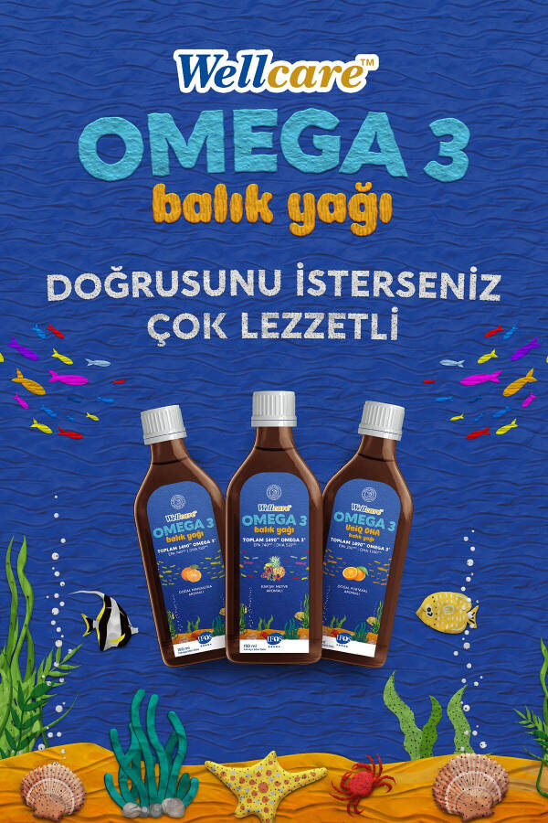 Omega 3 Doğal Mandalina Aromalı Balık Yağı 150 ml - 3