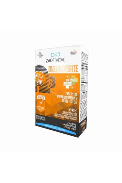 Омега 3 Форте 40 капсул - ZADE VITAL