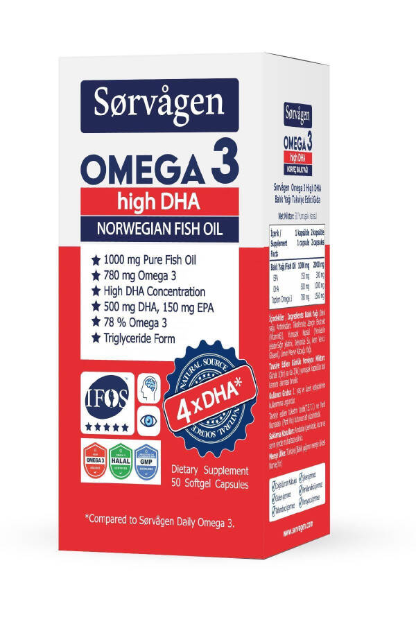 Omega 3 High Dha 1000 Mg Fish Oil 50 Capsules - 4