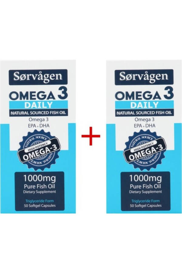 Omega 3 Kundalik Sof Balıq Yog'i, 50 Kapsula, 1000 Mg - 2 Ta'riq - 1