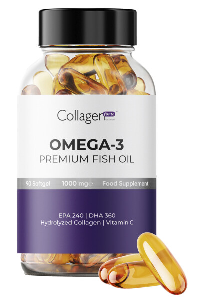 Omega-3 Premium Balık Yağı 90 Kapsül X 1000mg, Balık Yağı, Hidrolize Kolajen & C Vitamini - 15