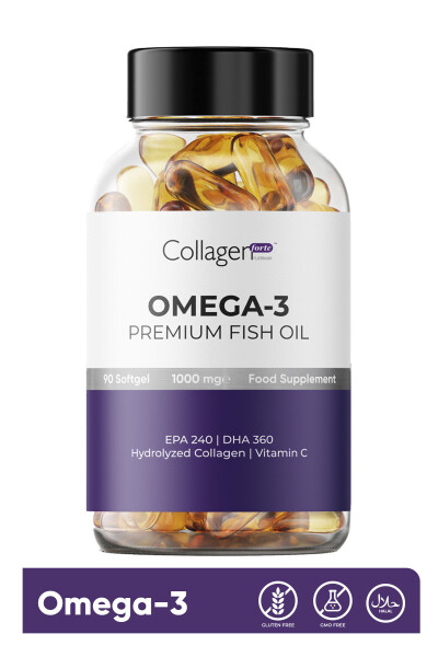 Omega-3 Premium Baliq yog'i 90 Kapsula X 1000mg, Baliq yog'i, Gidrolangan kollagen & S vitamini - 16