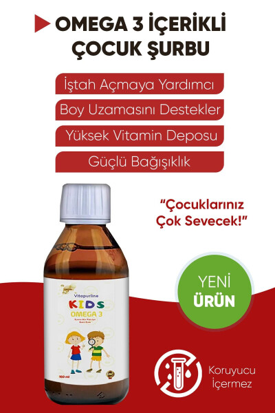 Omega 3 Syrup with Cocoa and Banana Flavor for Children 150 Ml - 9