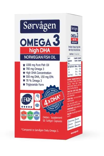 Omega 3 Yuqori Dha 1000 Mg Baliq Yog'i 50 Kapsula - 3
