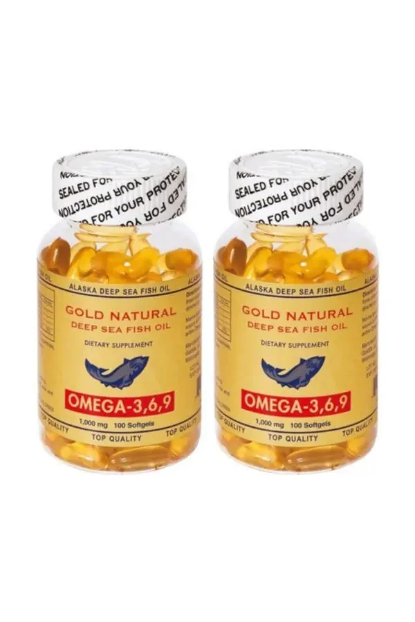 Omega 3.6.9 1000 Mg 2 Boxes Total 200 Softgel Fish Oil USA - 2