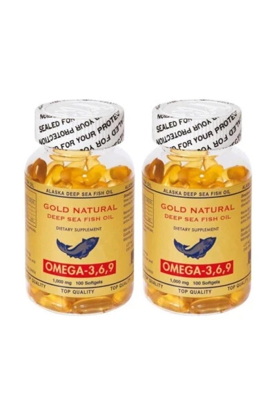 Omega 3.6.9 1000 Mg 2 Kutu Toplam 200 Softgel Balık Yağı Abd - GOLD NATURAL