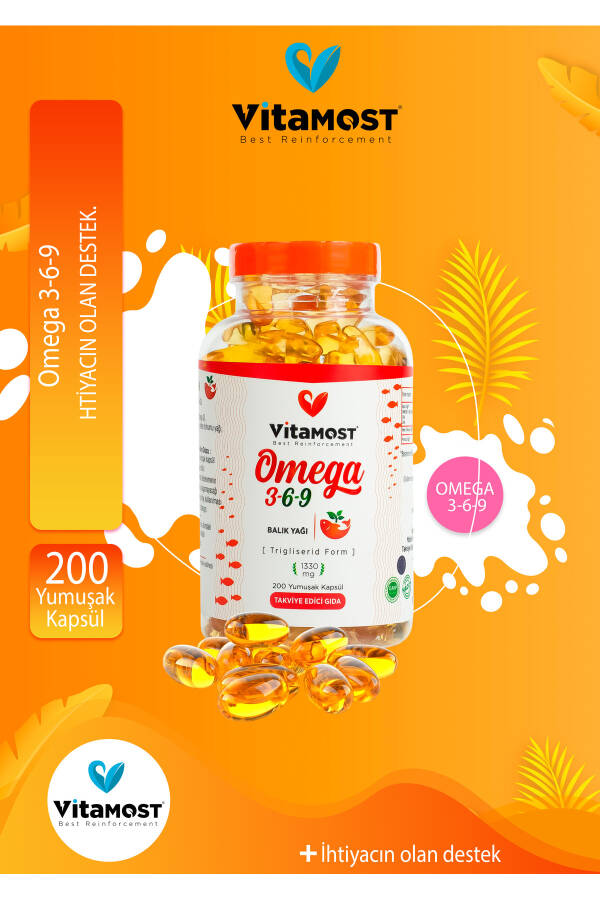 Omega 369 200 Capsules 1330 Mg (omega3, Fish Oil) - 8