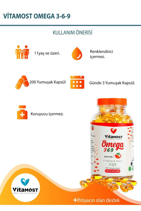 Omega 369 200 Kapsül 1330 Mg (omega3, Balık Yağı) - 4