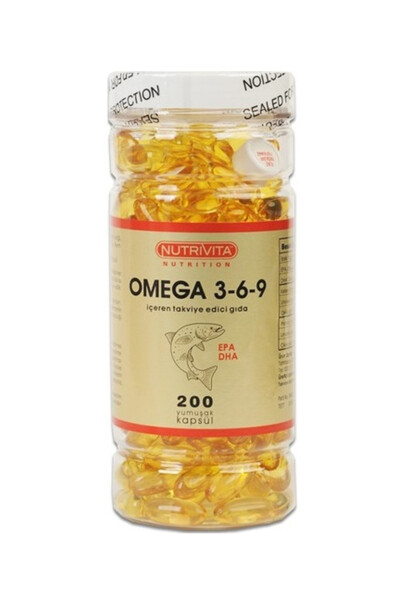 Омега 3.6.9 200 мягких капсул - NUTRIVITA NUTRITION