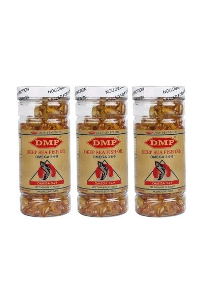 Omega 3.6.9 Balık Yağı 1000 Mg 3 Kutu 600 Softgel - DMP