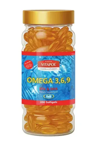 Omega 3 6 9 Balık Yağı 200 Softgel Fish Oil 3,6,9 - VITAPOL (1)