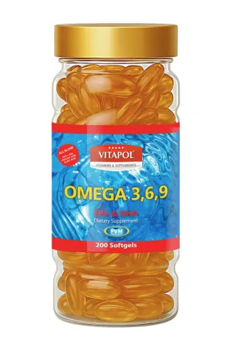 Omega 3 6 9 Balık Yağı 200 Softgel Fish Oil 3,6,9 - 1