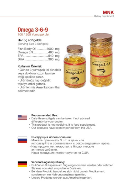 Omega 3.6.9 Fish Oil 100 Softgel and Capsule Box - 2