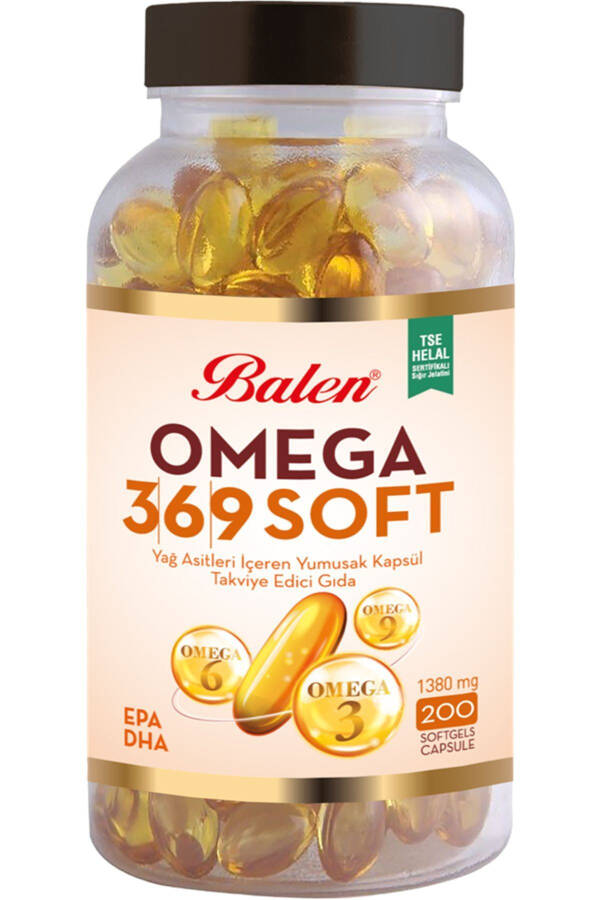 Omega 3,6,9 Softgel Capsules Containing Fatty Acids 1380 Mg*200 - 2