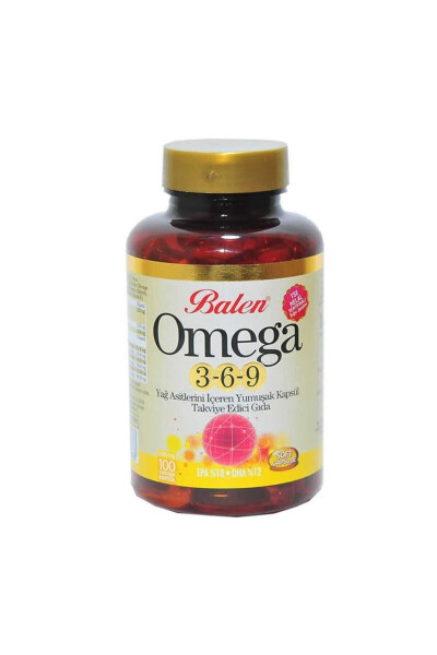 Omega 3,6,9 Yağ Asitlerini Içeren Yumuşak Kapsül Takviye Edici Gıda - BALEN