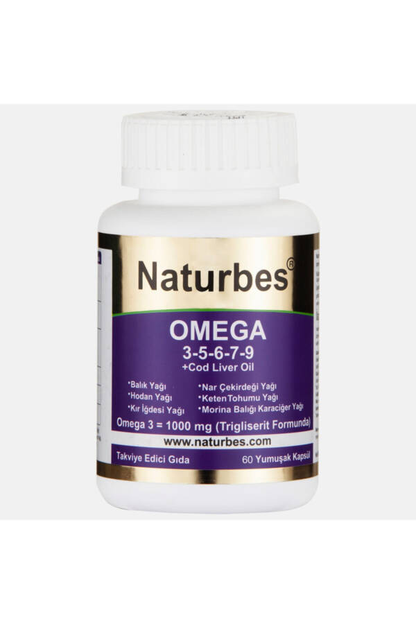 Omega 60 Capsules 3-5-6-7-9-11 (Cod Liver Oil) - 8