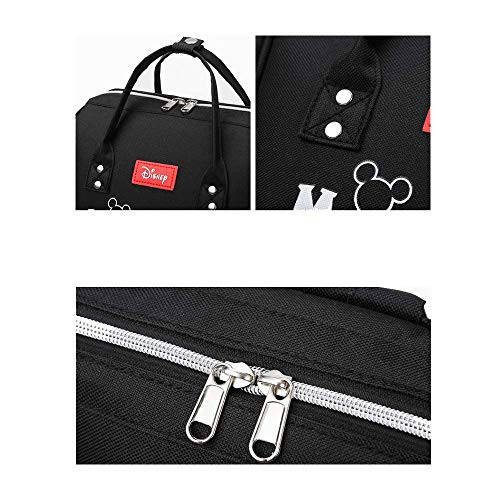 OMGA Mummy Mickey Mouse Diaper Bag Oxford Stylish Nappy Bags With Multi-Function for Baby (pink) - 3