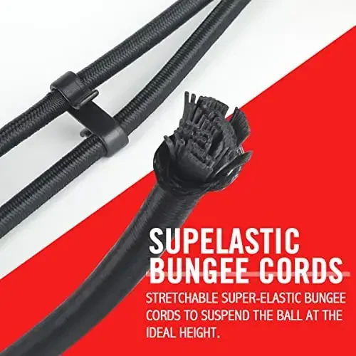 OModazoneY FIT Flex Double End Punching Bag - Bungee Cords w/Special Flex Adjustable System - Durable Bladder Speed Bag - Boxing Training Equipment for Adults - Home Gym Accessories - 6