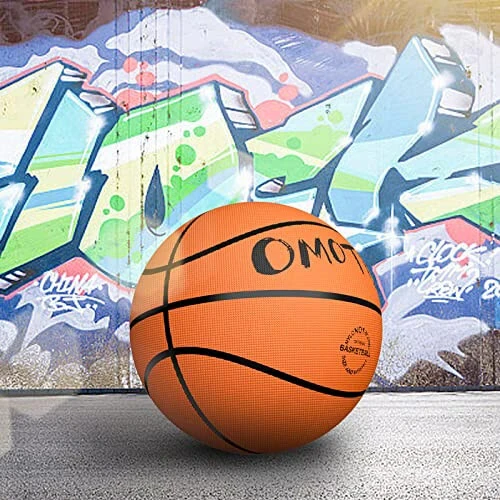 OMOTIYA Glow in The Dark Basketball, LED Light Up Basketball, Night Glowing Ball, Boys Girls Sports Gifts Accessories 8-12 Year Old, Toy Basketball Gifts Ideas for Age 8, 9, 10, 11, 12, 13+ Kid Teens - 4
